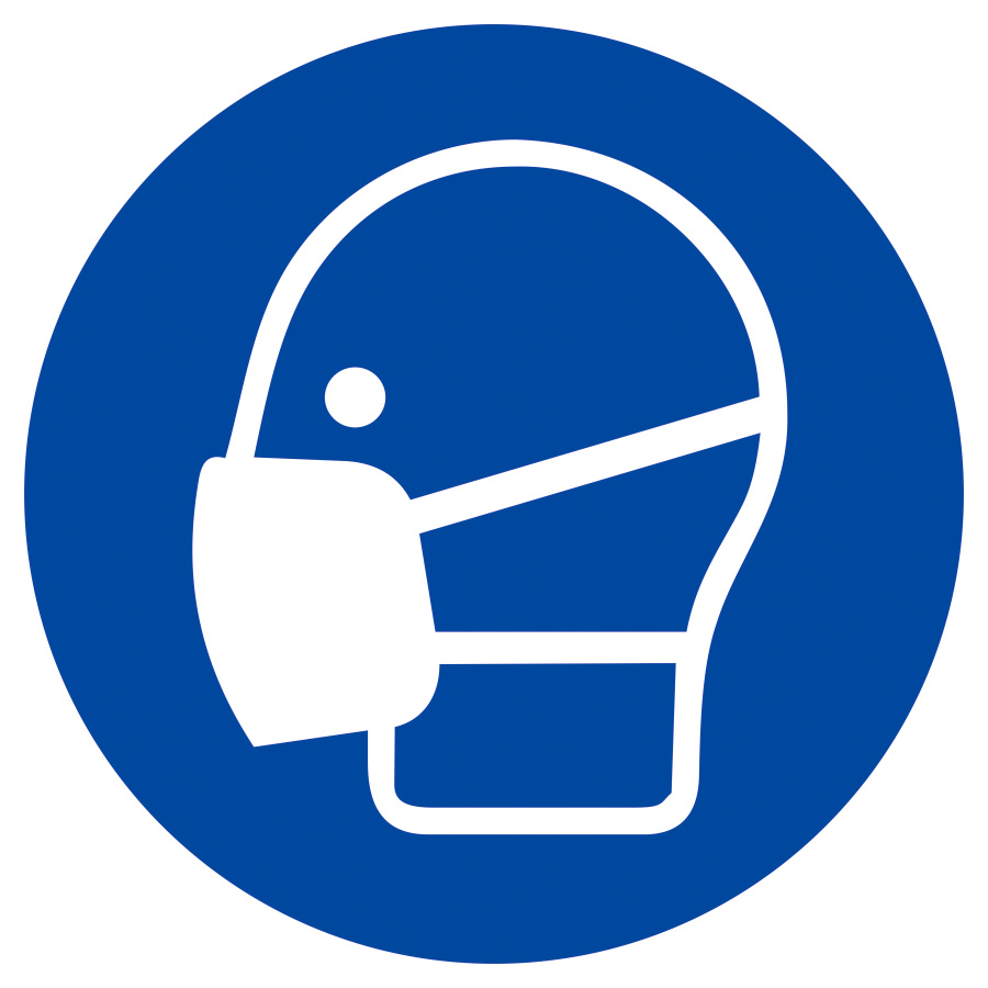 Maske benutzen, Gebotszeichen ISO 7010