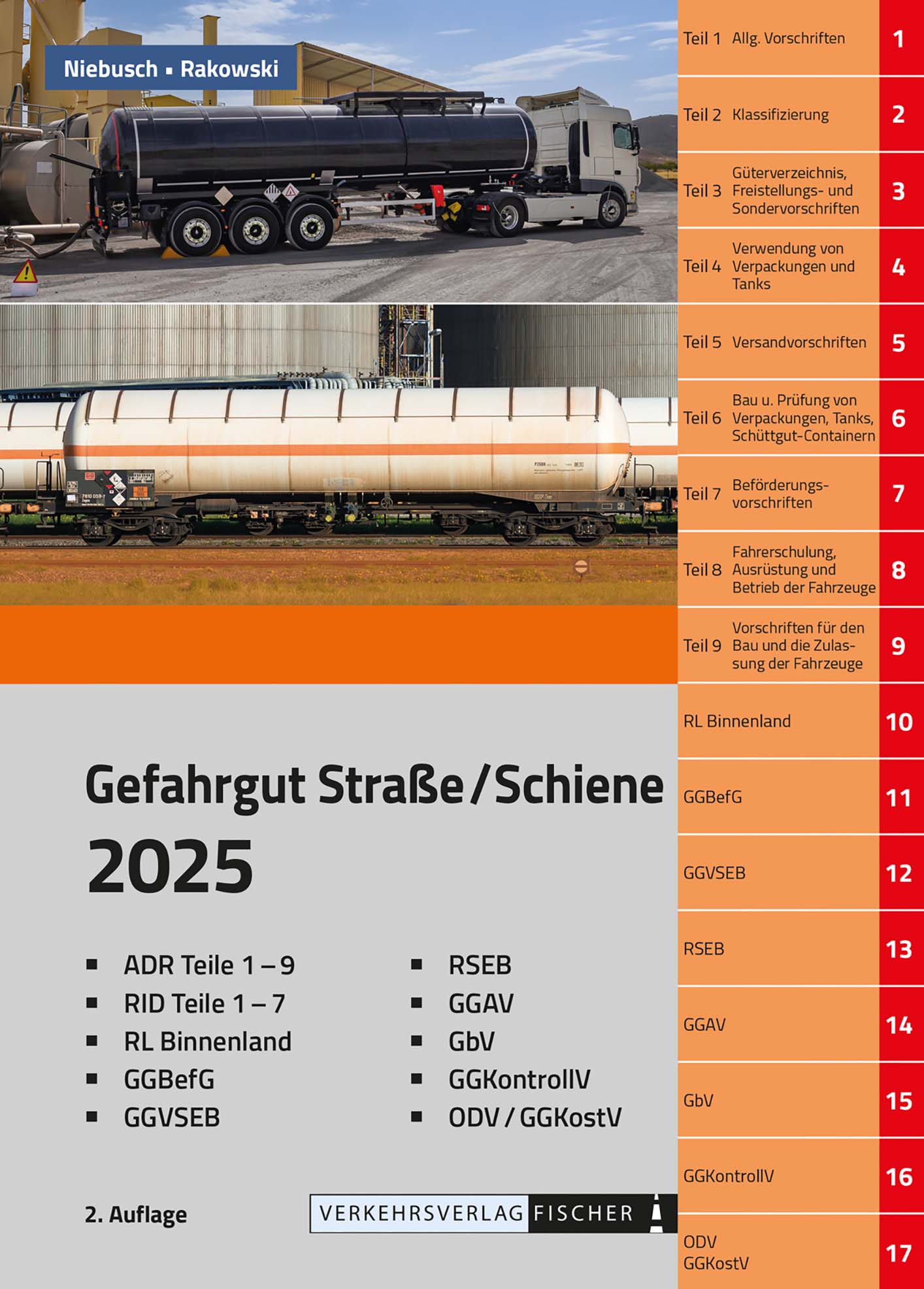 ADR/RID Gefahrgut Straße/Schiene mit Gefahrenvorschriftensammlung               