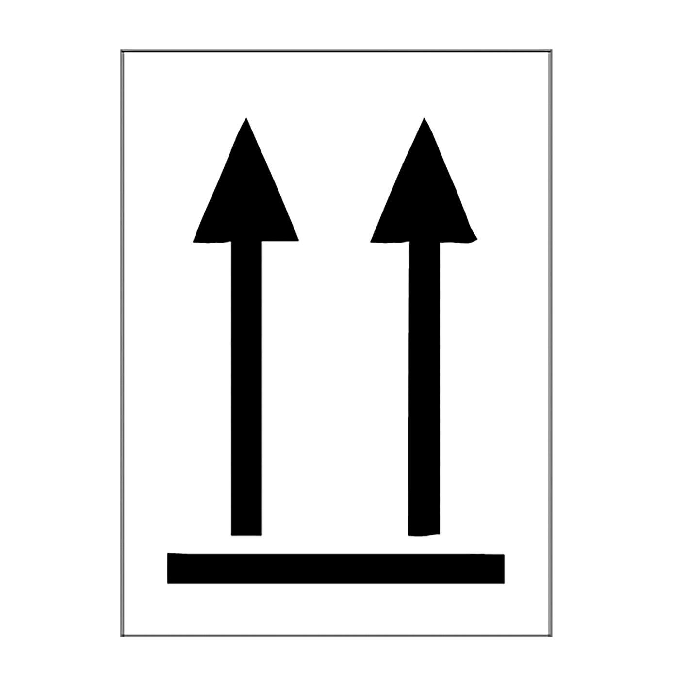 Symbol: oben! = This Way Up