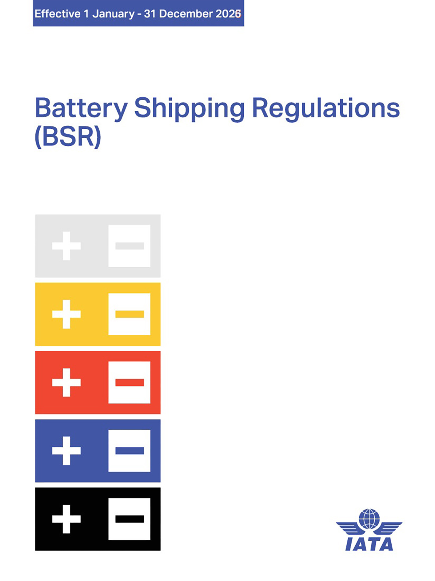 IATA Battery Shipping Regulations 2026, 13. Edition, englisch                   