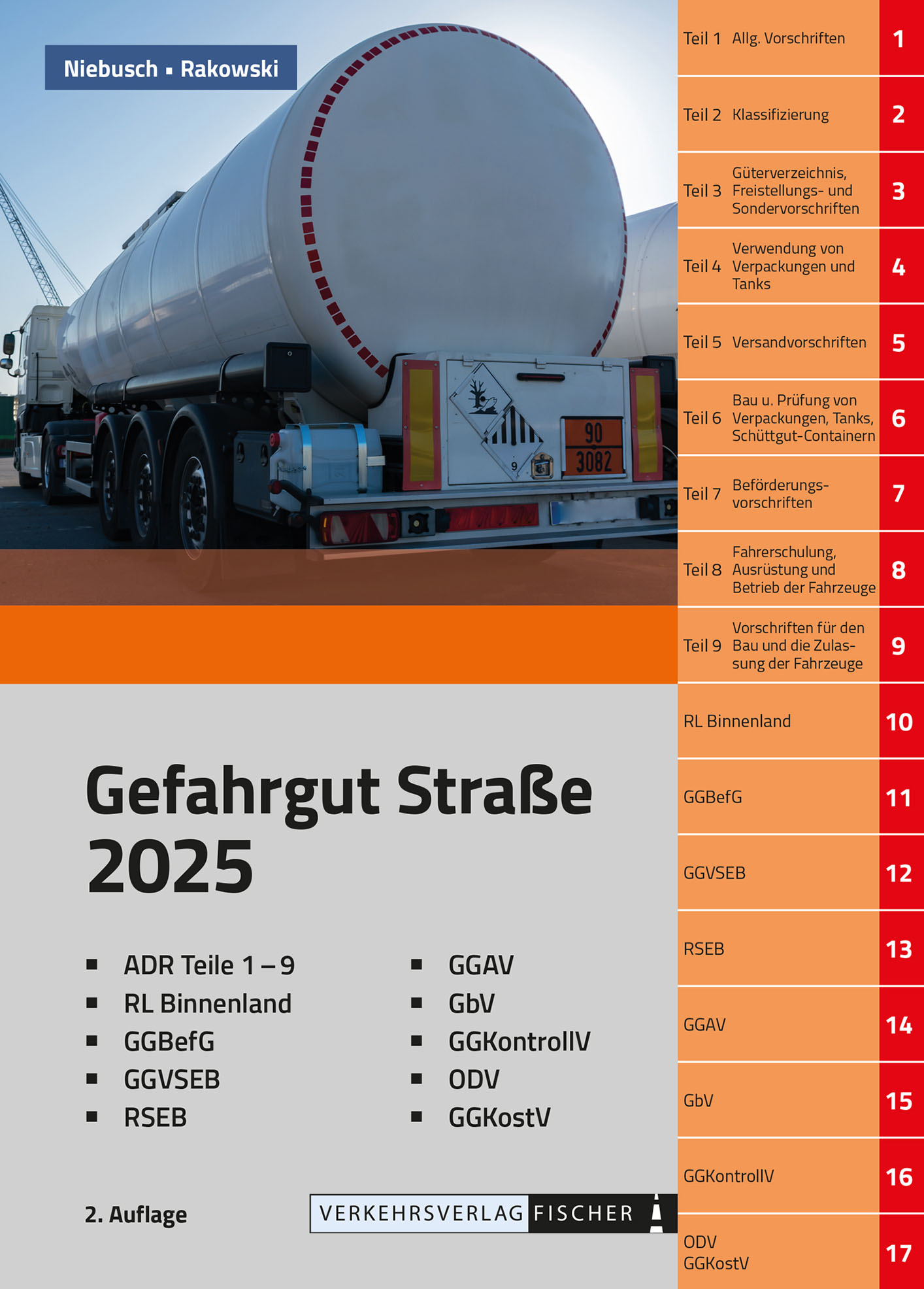 ADR Gefahrgut Straße mit Gefahrenvorschriftensammlung                           