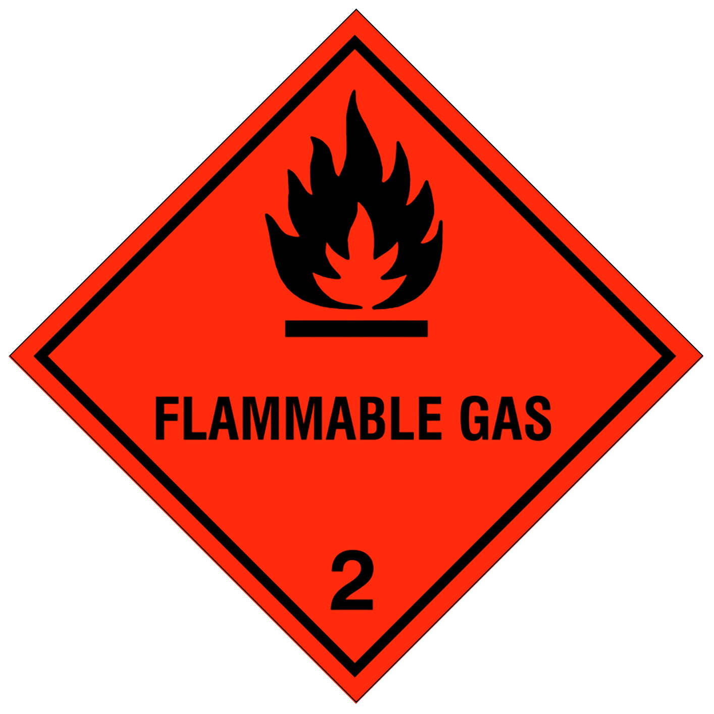 "FLAMMABLE GAS" - Klasse 2.1