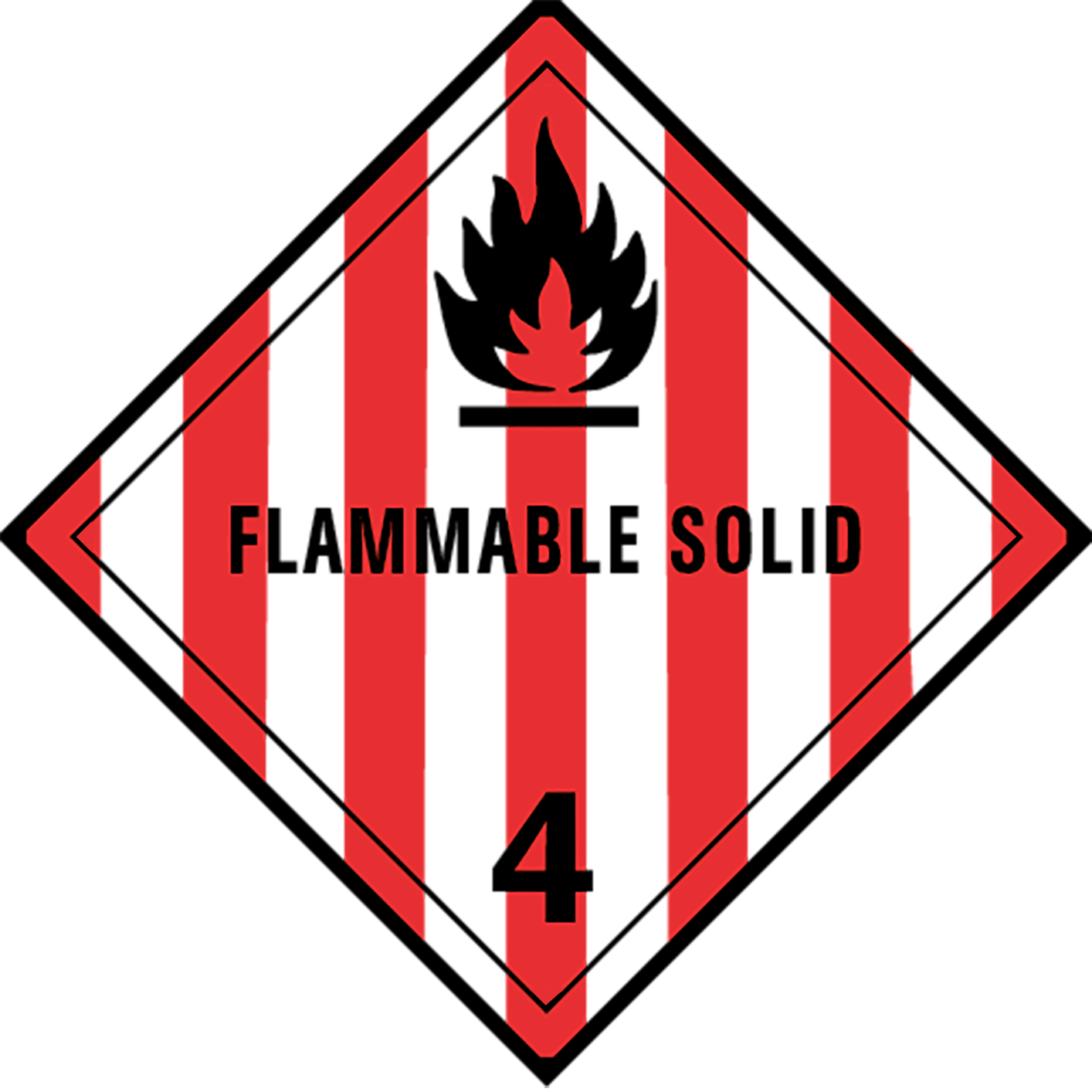 "FLAMMABLE SOLID" - Klasse 4.1