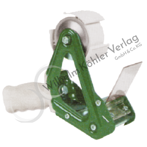 Handabrollgerät aus Metall für Filament-Klebeband                                Handabrollgerät aus Metall für Filament-Klebeband