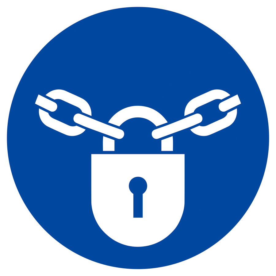 Verschlossen halten, Gebotszeichen, ISO 7010