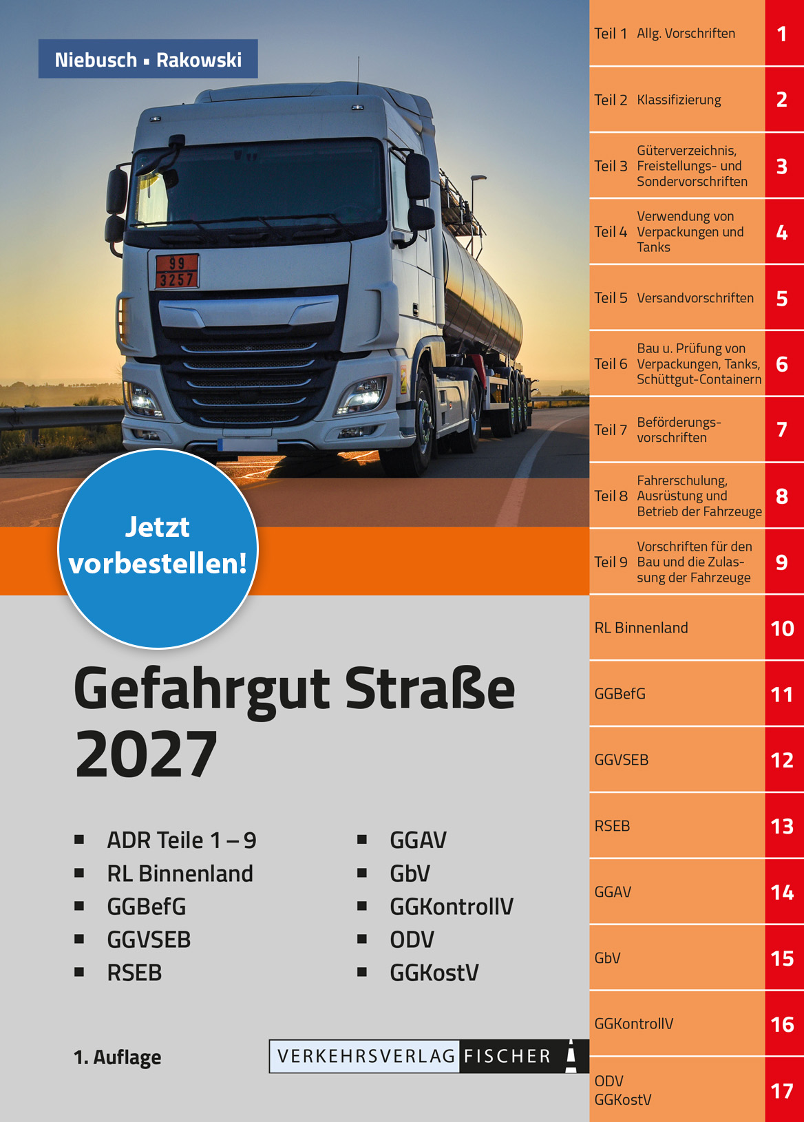 ADR Gefahrgut Straße mit Gefahrenvorschriftensammlung