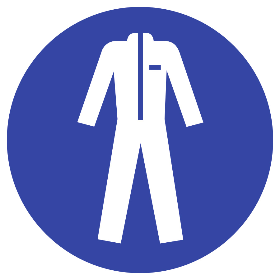 Schutzkleidung benutzen, Gebotszeichen