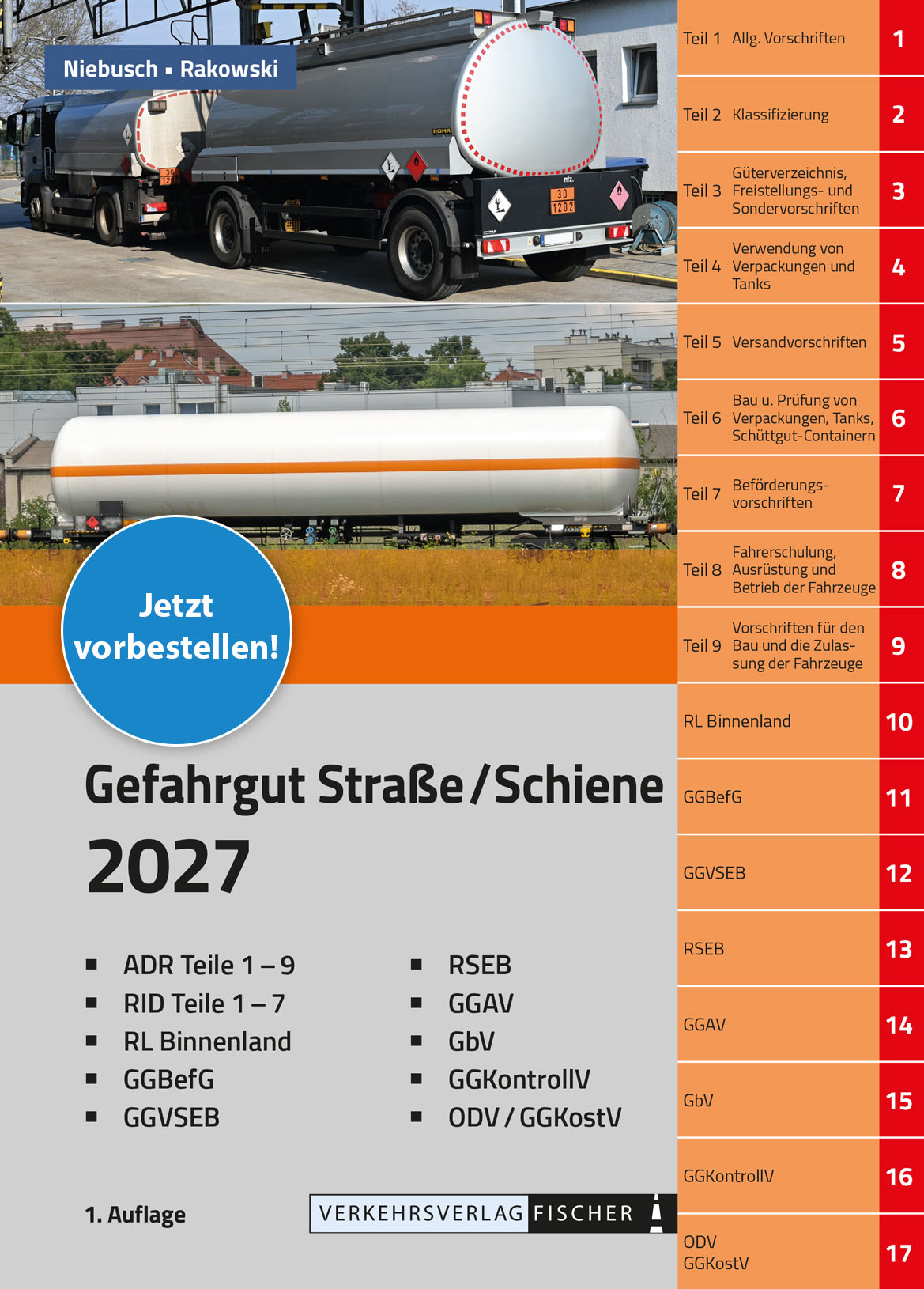 ADR/RID Gefahrgut Straße/Schiene  mit Gefahrenvorschriftensammlung