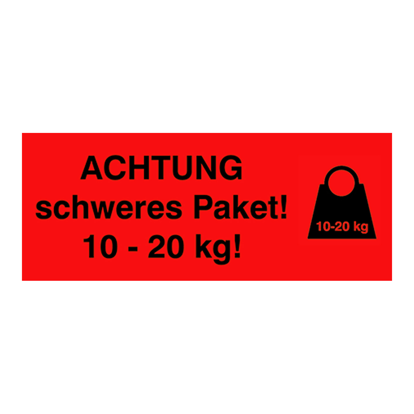 Achtung schweres Paket! 10 - 20 kg