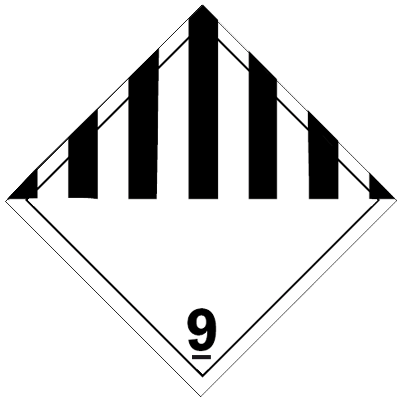 Verschiedene gefährliche Stoffe und Gegenstände Klasse 9