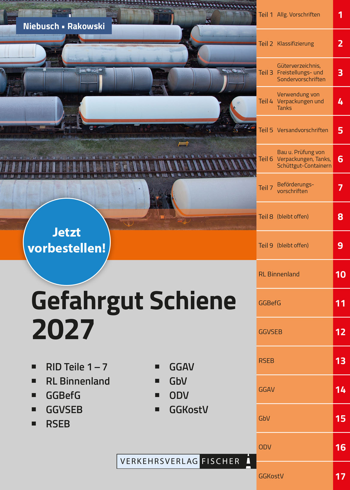 RID Gefahrgut Schiene  mit Gefahrenvorschriftensammlung