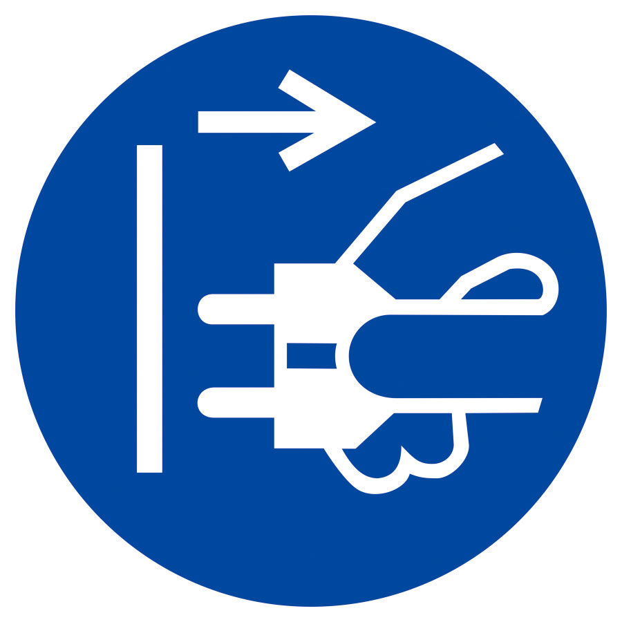 Netzstecker ziehen, Gebotszeichen, ISO 7010