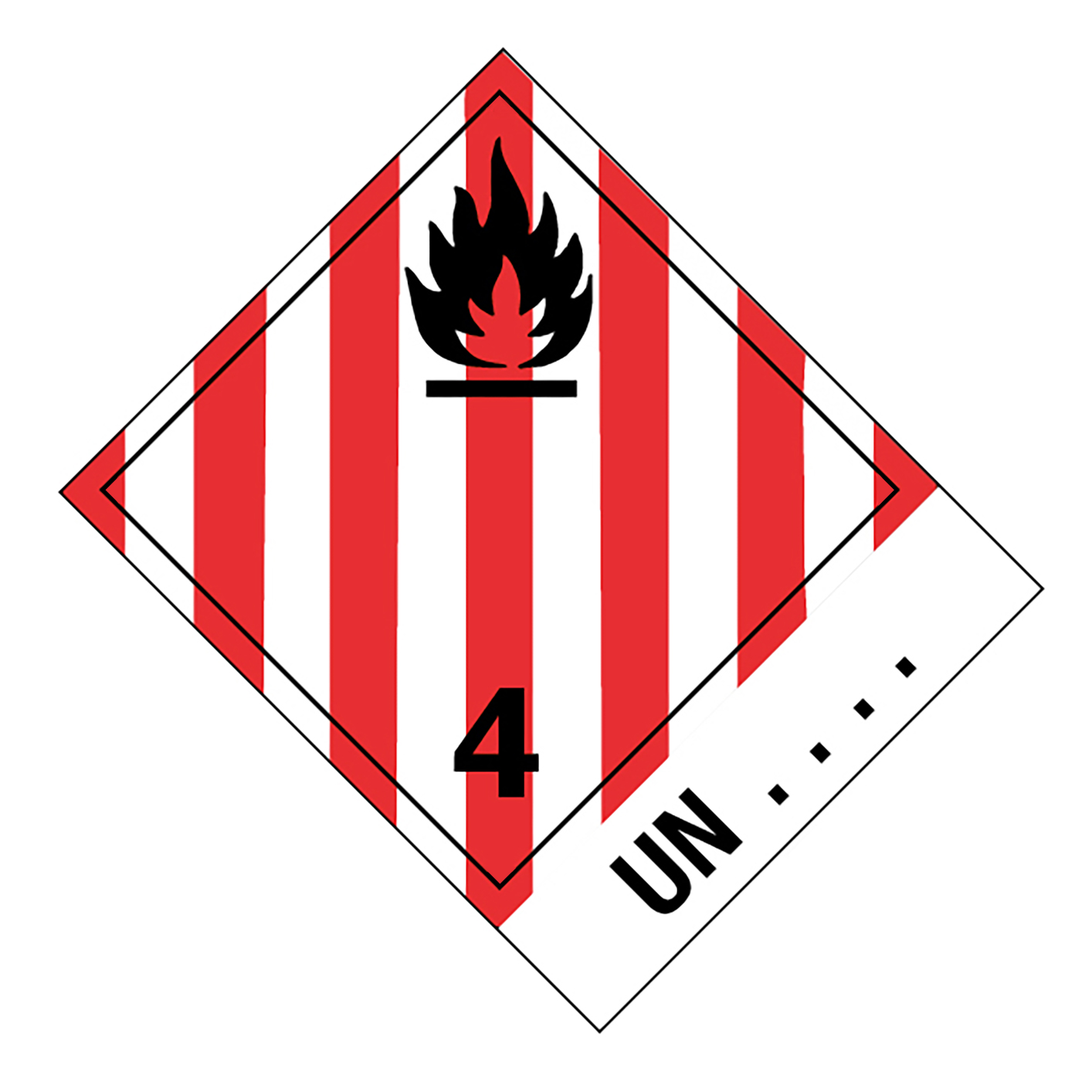 Gefahrgutaufkleber Klasse 4.1