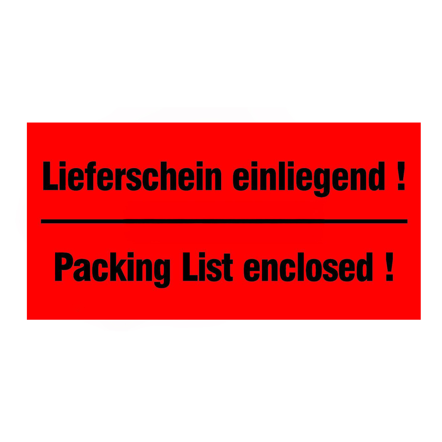 Lieferschein einliegend (2sprachig)